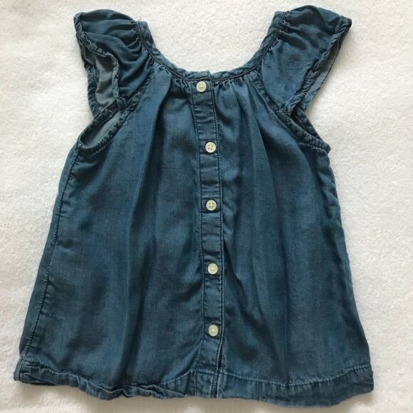 Joe Fresh Blouse Button Tencel Lyocell Top 3 Years Old Toddler​ - Picture 4 of 8